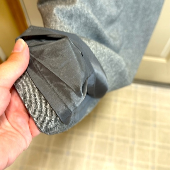 Vintage J Crew Wool Fully Lined Gray Sleeveless Sheath Column Dress size 2 - Picture 5 of 8